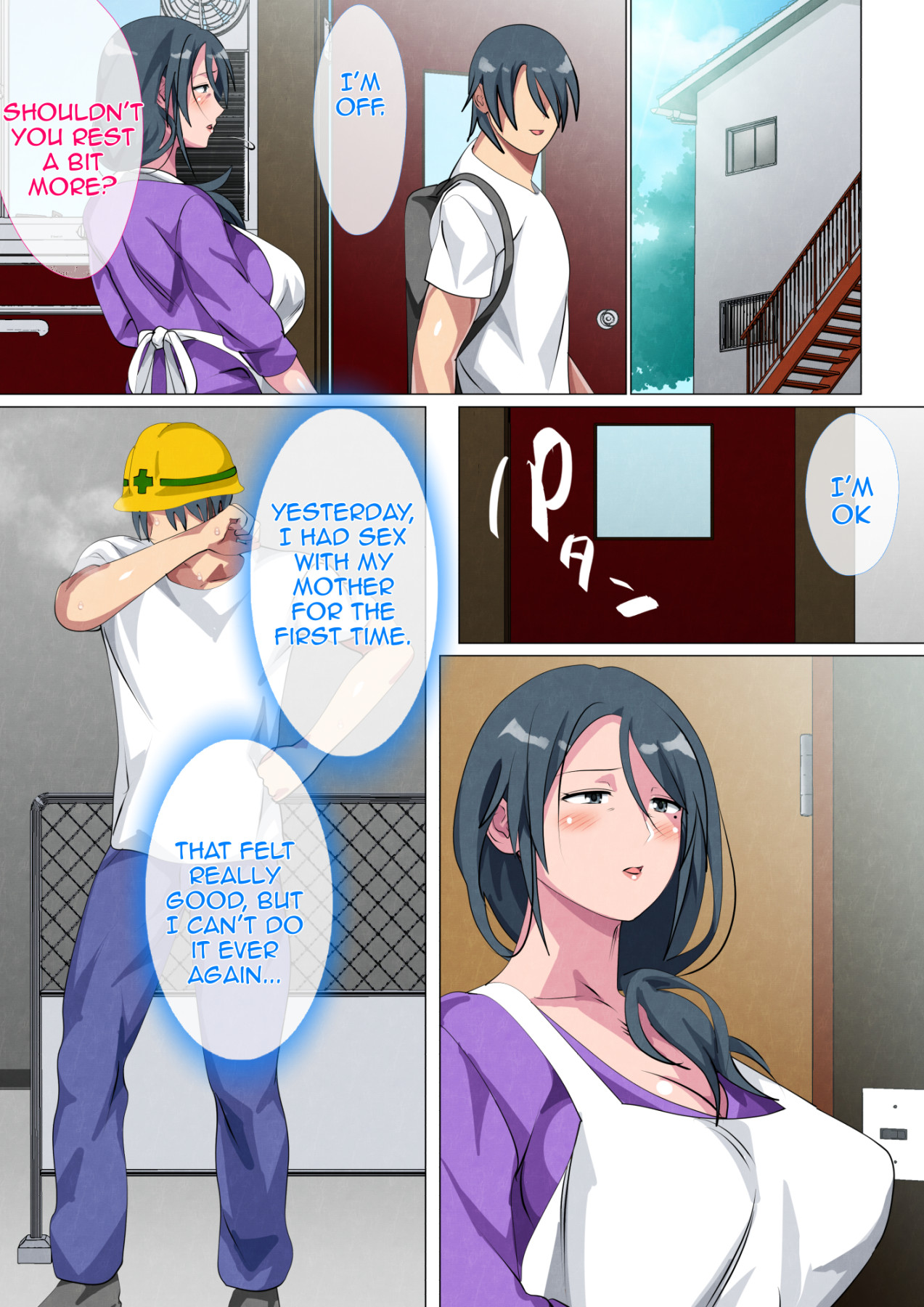 Hentai Manga Comic-Widowed Mother Sayoko ~Record of a Copulation of a Mother and Son Living in a Small Room~-Read-52